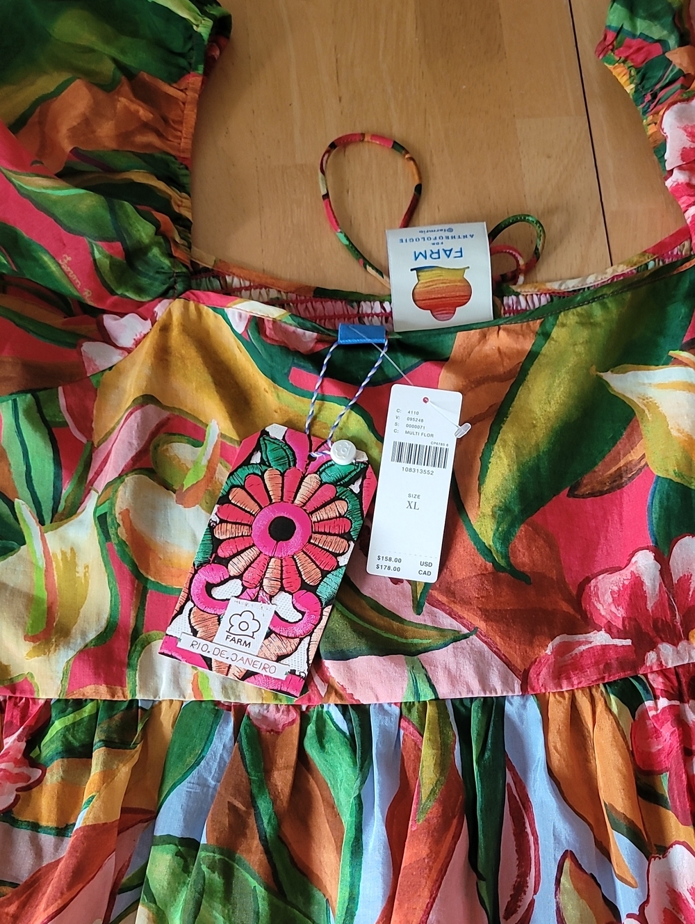 Farm Rio x Anthropologie Tie-Front Printed Blouse - Picture 8 of 12